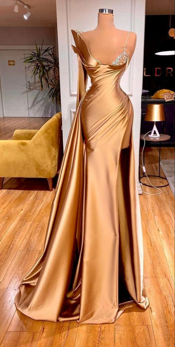 Charming Engagement Dress Modest Mermaid Prom Dresses HZ1023